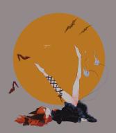 1girl absurdres animal_ears barefoot black_dress braid cat_ears cat_tail closed_eyes closed_mouth dress extra_ears full_body grey_background highres kaenbyou_rin long_sleeves lying multiple_tails nekomata on_back red_hair side_braids smile solo tail touhou twin_braids two_tails yumeg0k0chl // 2545x2921 // 389KB