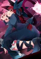 1girl absurdres animal_ears black_dress blush bow braid cat_ears cat_tail dress extra_ears fingernails fire flame-tipped_tail from_below green_bow green_dress highres kaenbyou_rin leg_ribbon long_fingernails long_hair looking_back mary_janes multiple_girls puffy_sleeves red_eyes red_hair red_nails ribbon shoes sitting slit_pupils solo tail tongue tongue_out touhou twin_braids urano_koedame // 1978x2800 // 406KB