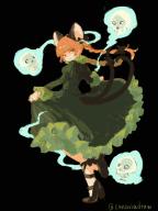 1girl :3 animal_ears black_background black_footwear black_ribbon braid canariadraw cat_ears cat_girl cat_tail closed_mouth commentary dress extra_ears frilled_dress frills full_body green_dress high_heels highres hitodama juliet_sleeves kaenbyou_rin leg_ribbon long_sleeves looking_at_viewer multiple_tails nekomata puffy_sleeves red_eyes red_hair ribbon side_braids simple_background skull solo tail touhou twin_braids twitter_username two_tails // 1536x2048 // 215KB