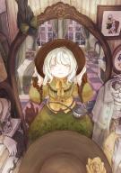 1girl absurdres adapted_costume bed black_cat black_hat buchi_ooo cat chair closed_eyes closed_mouth commentary_request eyeball flower frilled_shirt_collar frilled_sleeves frills green_hair green_skirt hat hat_flower heart heart_of_string highres indoors kaenbyou_rin kaenbyou_rin_(cat) komeiji_koishi komeiji_satori long_sleeves mirror multiple_tails painting_(object) reflection rose skeleton skirt skull smile solo tail third_eye touhou two_tails wide_sleeves window yellow_flower yellow_rose // 2894x4093 // 14MB