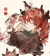 1girl animal_ears black_bow bow braid cat_ears cat_girl closed_mouth hair_bow highres kaenbyou_rin looking_at_viewer po_(anhk5528) red_eyes red_hair simple_background smile solo touhou twin_braids upper_body // 1176x1300 // 179KB