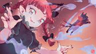 1girl animal_ears black_bow black_dress blunt_bangs bow braid cat cat_ears cat_girl commentary_request dress extra_ears hair_bow highres kaenbyou_rin kaenbyou_rin_(cat) long_hair looking_at_viewer open_mouth rating:general red_eyes red_hair red_nails score:1 sh1cho short_sleeves side_braids touhou twin_braids upper_body // 1920x1080 // 2.9MB