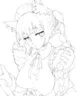 1girl animal_ears braid breasts cat_ears cat_girl cat_tail closed_mouth commentary_request extra_ears kaenbyou_rin large_breasts multiple_tails nekomata pointy_ears polpol side_braids sketch solo tail touhou twin_braids two_tails upper_body // 614x768 // 215KB