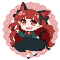 1girl :3 :d animal_ear_fluff animal_ears bell black_footwear blunt_bangs blush bow bowtie cat_ears cat_girl collared_dress commentary_request dress extra_ears fang frilled_dress frills full_body green_dress hand_up highres jingle_bell kaenbyou_rin long_hair long_sleeves looking_at_viewer multiple_tails open_mouth pointy_ears red_bow red_bowtie red_eyes red_hair rizleting score:1 smile socks solo standing tail touhou two_tails white_socks // 2000x2000 // 989KB